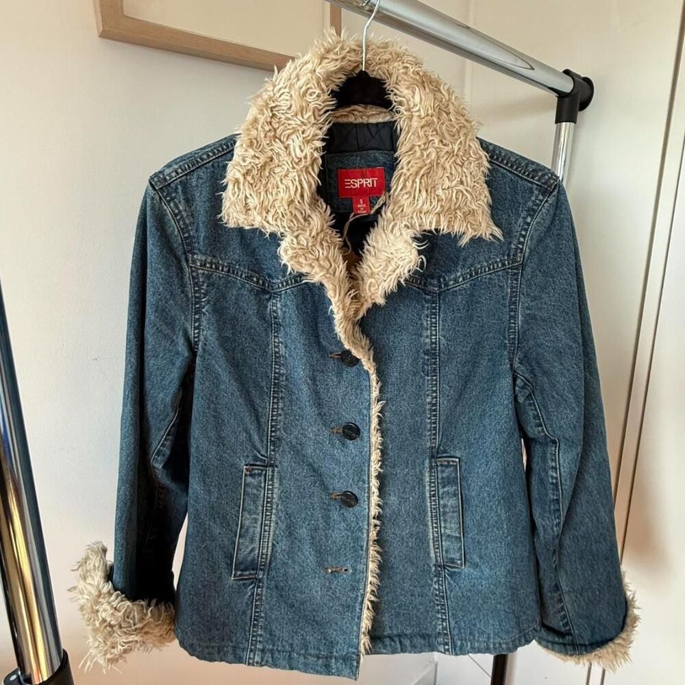 Espirit Women's Blue and Navy Jacket